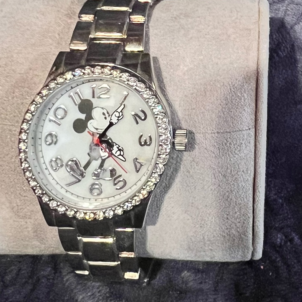 Silver Mickey Mouse Watch